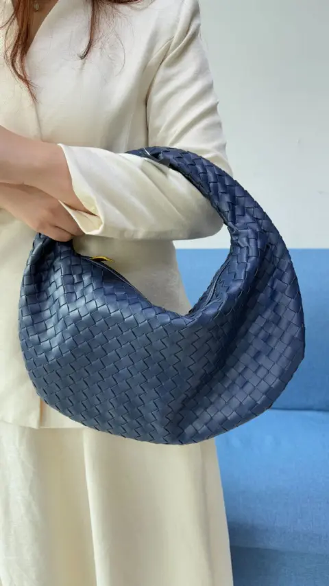 Bolsa feminina grande de tecido trançado (grande capacidade) Carteiras e Bolsas - nacloset 12