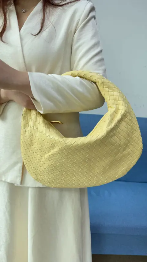 Bolsa feminina grande de tecido trançado (grande capacidade) Carteiras e Bolsas - nacloset 14