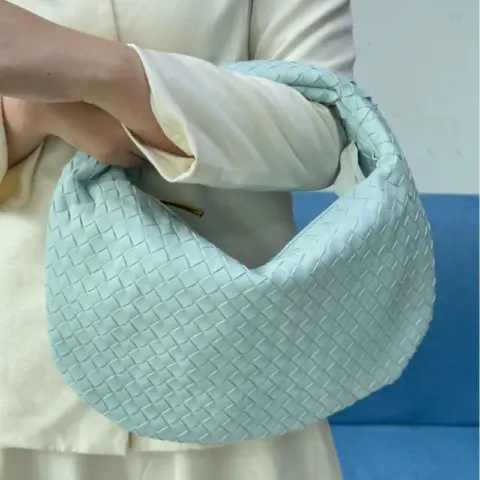 Bolsa feminina grande de tecido trançado (grande capacidade) Carteiras e Bolsas - nacloset 5