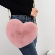 Bolsa feminina moderna com estampa de coração Carteiras e Bolsas - nacloset
