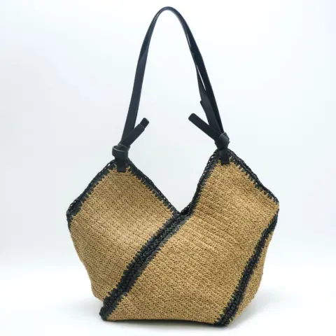 Bolsa de ombro única em palha trançada com listras elegantes Carteiras e Bolsas - nacloset 6 Bolsa de ombro única em palha trançada com listras elegantes Carteiras e Bolsas - nacloset 6