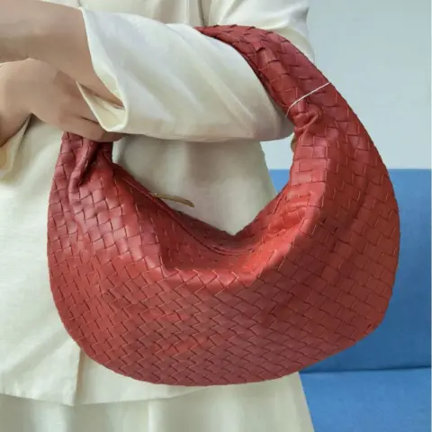 Bolsa feminina grande de tecido trançado (grande capacidade) Carteiras e Bolsas - nacloset 4