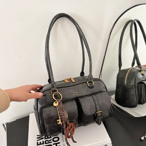 Bolsa de ombro retro estilo coreano moderna e casual Carteiras e Bolsas - nacloset 11 Bolsa de ombro retro estilo coreano moderna e casual Carteiras e Bolsas - nacloset 11