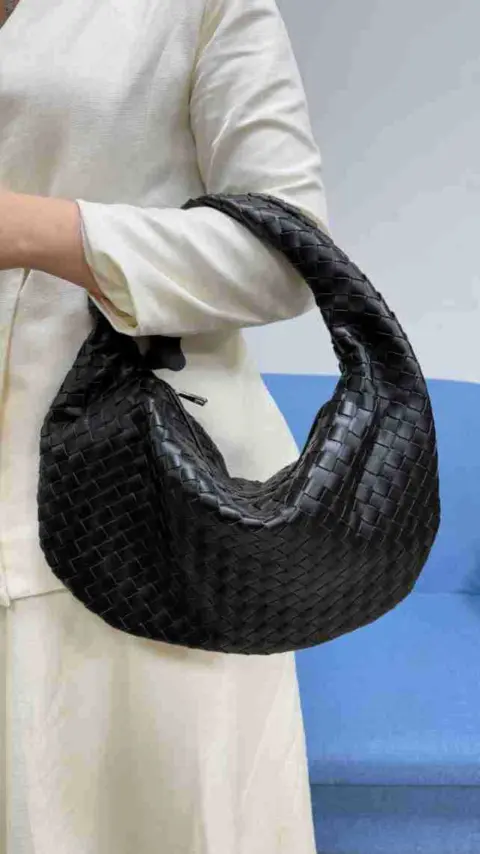 Bolsa feminina grande de tecido trançado (grande capacidade) Carteiras e Bolsas - nacloset 29