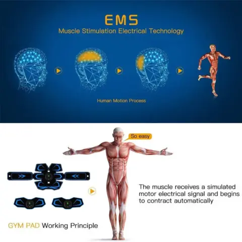 Electric Rechargeable Abdominal Muscle Stimulator Belt Electrostimulators - NAcloset 3 Electric Rechargeable Abdominal Muscle Stimulator Belt Electrostimulators - NAcloset 3