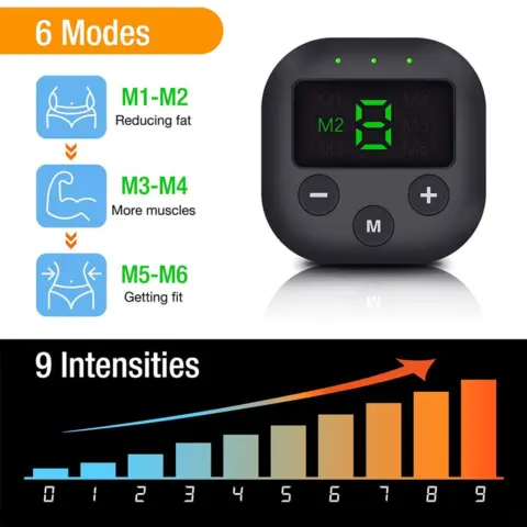 Electric muscle electrostimulator Wireless EMS hip trainer abdominal Electrostimulators - NAcloset 5
