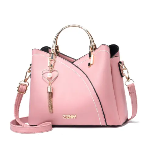 Bolsa feminina moderna estilo coreano com blocos de cores (grande capacidade) Carteiras e Bolsas - nacloset 14