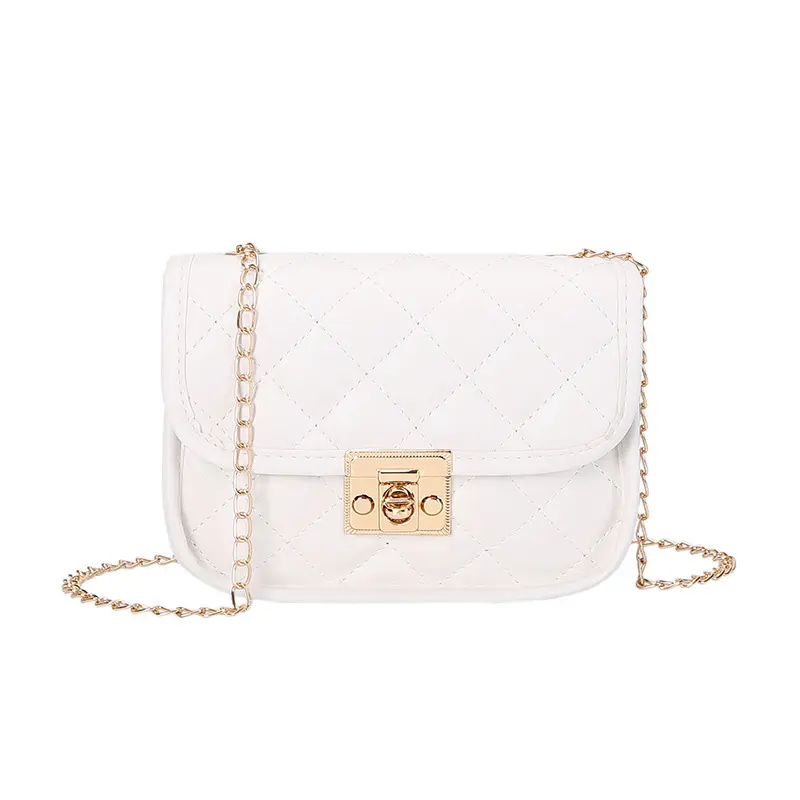 Bolsa feminina pequena quadrada com bordado em padrão de losangos Carteiras e Bolsas - nacloset 2 Bolsa feminina pequena quadrada com bordado em padrão de losangos Carteiras e Bolsas - nacloset 2