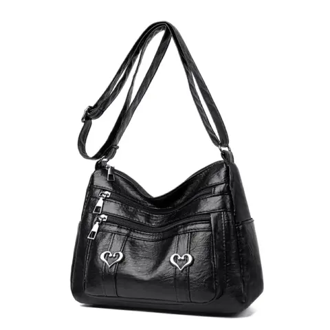 Bolsa transversal de couro PU com vários bolsos Carteiras e Bolsas - nacloset 10