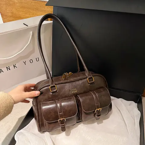 Bolsa de ombro retro estilo coreano moderna e casual Carteiras e Bolsas - nacloset 7 Bolsa de ombro retro estilo coreano moderna e casual Carteiras e Bolsas - nacloset 7