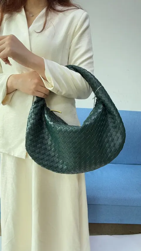 Bolsa feminina grande de tecido trançado (grande capacidade) Carteiras e Bolsas - nacloset 15
