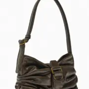 Bolsa de ombro feminina moderna e versátil com fivela decorativa Carteiras e Bolsas - nacloset