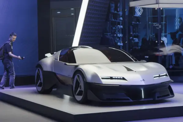 True to the original, but electrical. This is Alpine A310 Vision